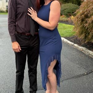 Navy Blue Sleeveless Dress